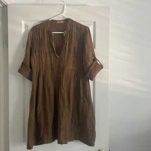 CP Shades 100 % linen Regina Tunic Top Dress